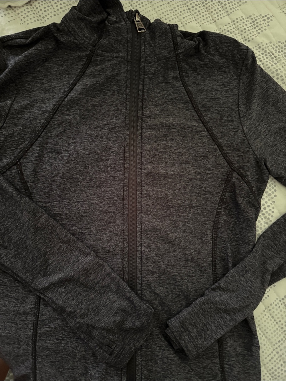 Women’s Charcoal Zip-Up Active Jacket - Lightweight Performance